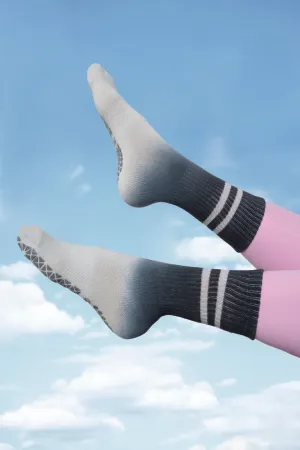 Stay Balanced Lined Non Slip Grip Socks