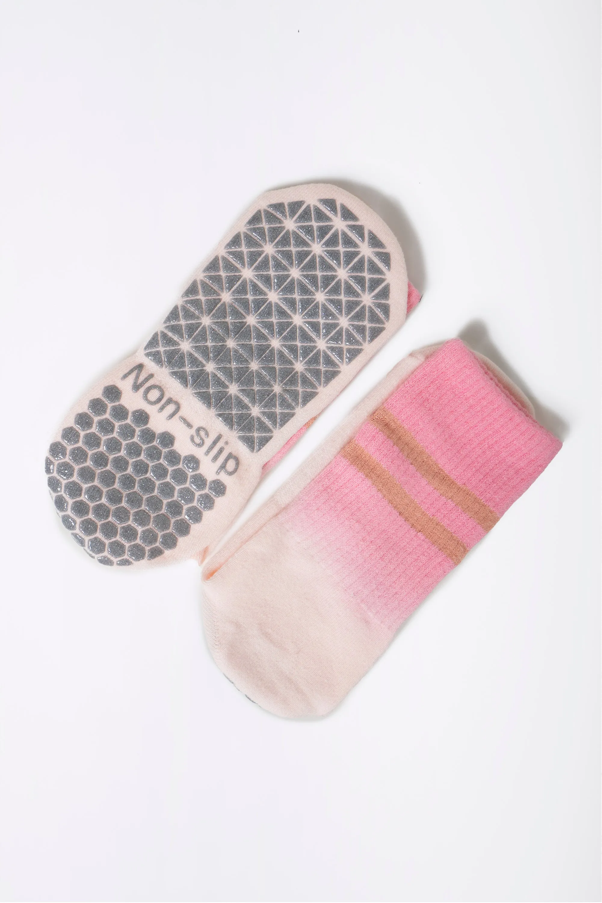 Stay Balanced Lined Non Slip Grip Socks
