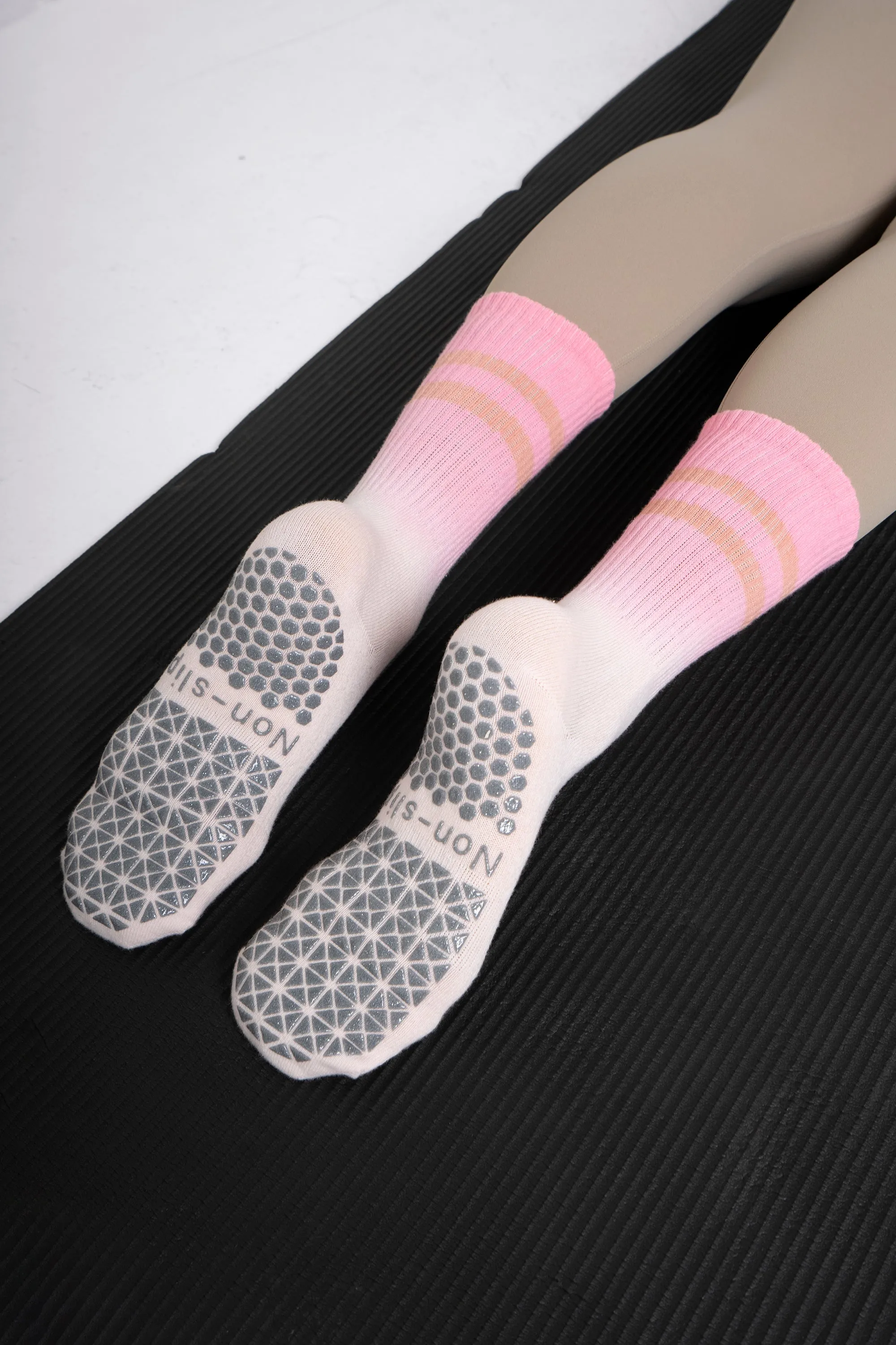 Stay Balanced Lined Non Slip Grip Socks
