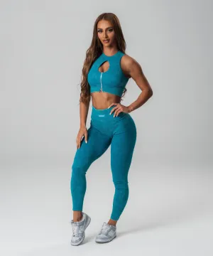 UNDRGROUND Ribbed Tights (Teal)