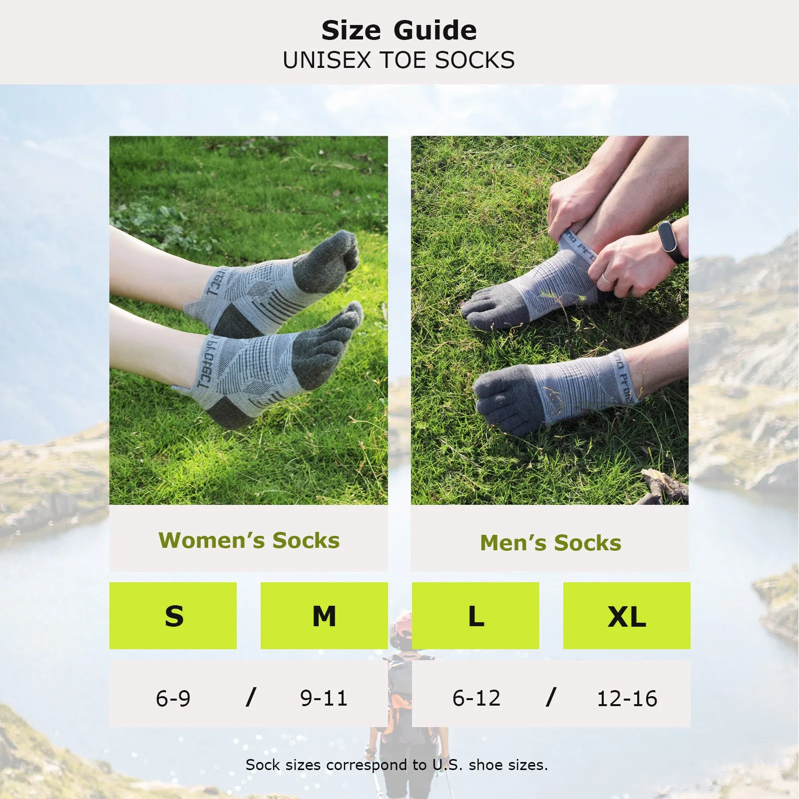 Unisex Merino Hike Light Low Cut Toe Socks Black - 3 Pairs