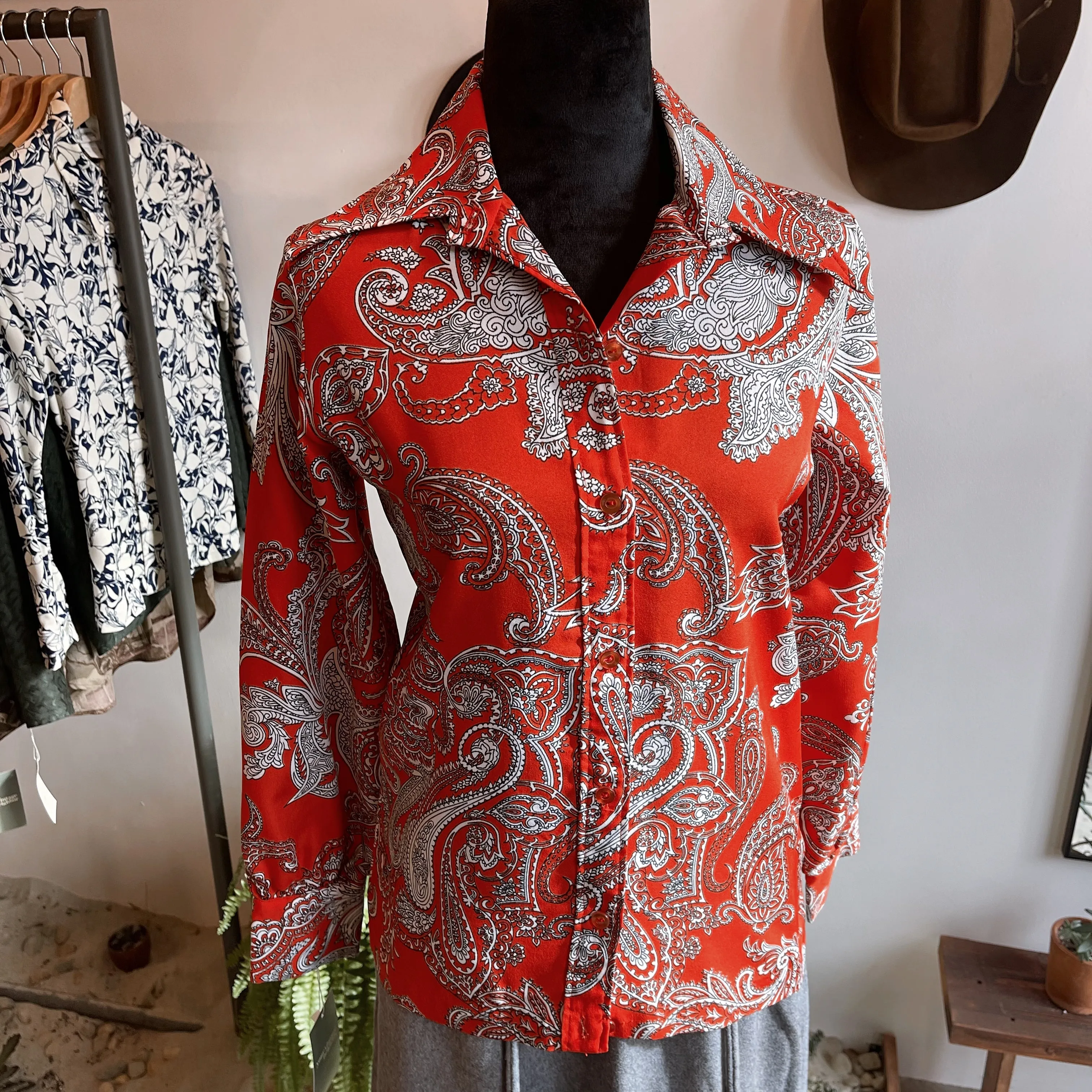 Vintage Paisley Blouse 70’s