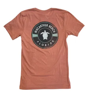 Vinyl Turtle T-Shirt - Sunset