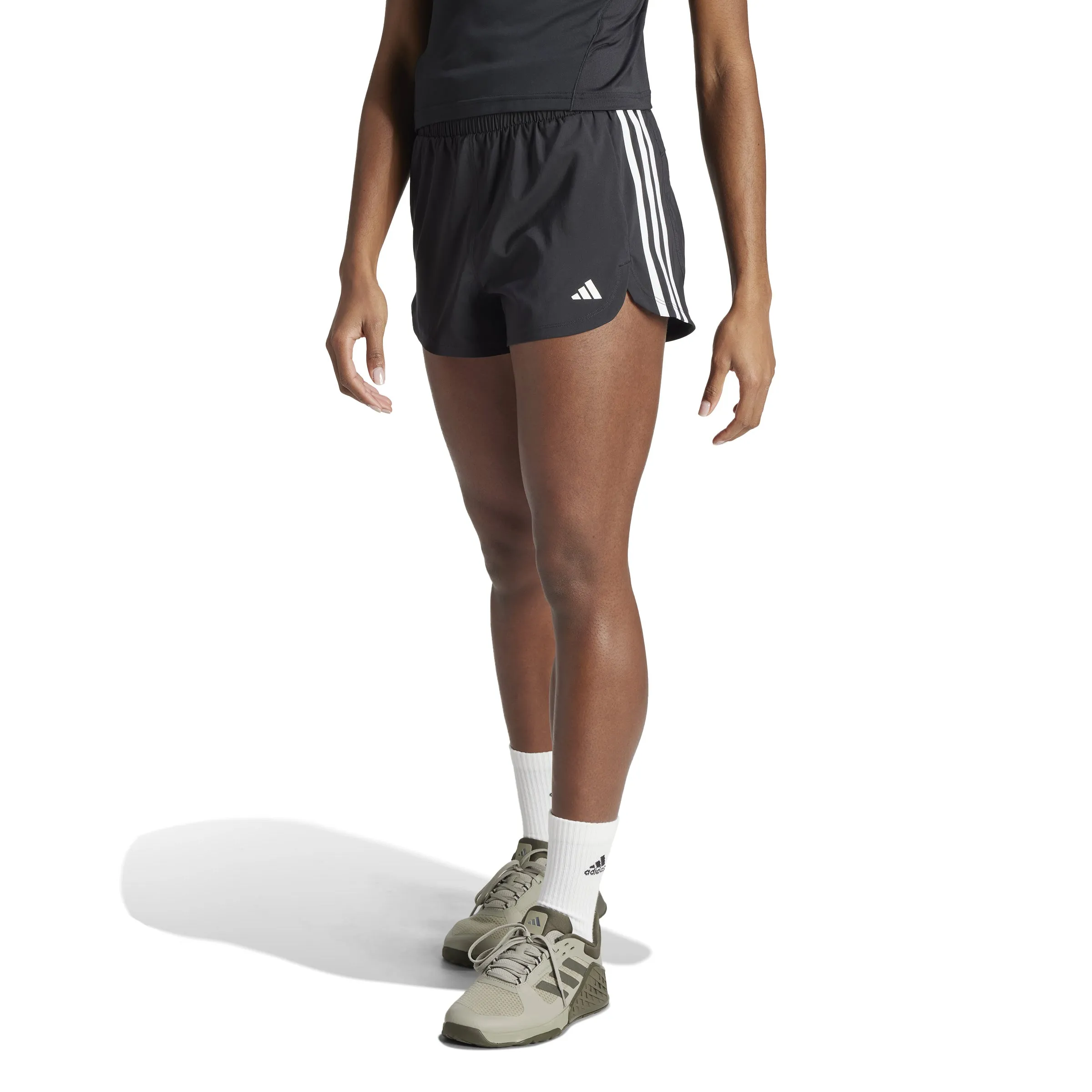 Women's Adidas Pacer Training 3-Stripes High-Rise Shorts