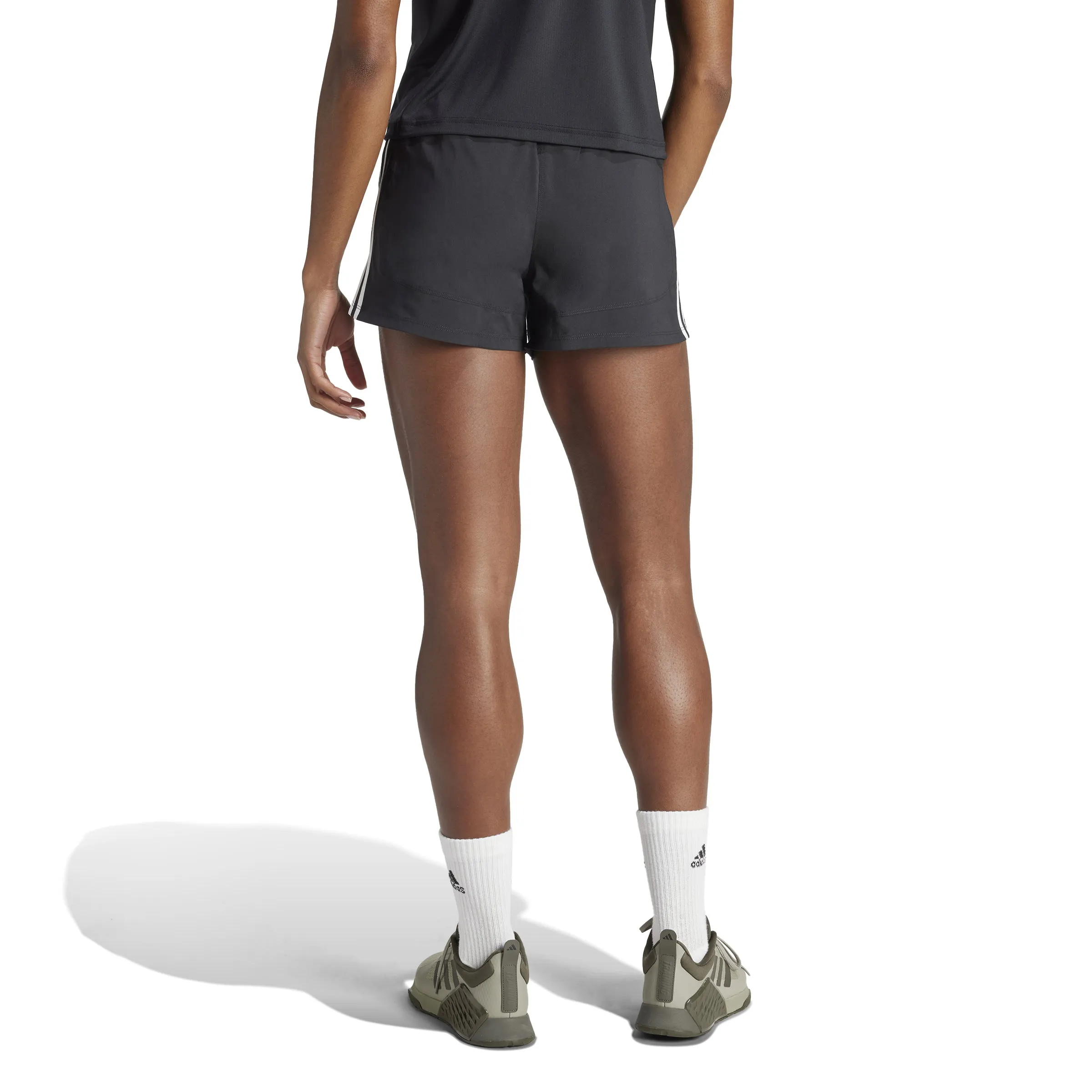 Women's Adidas Pacer Training 3-Stripes High-Rise Shorts