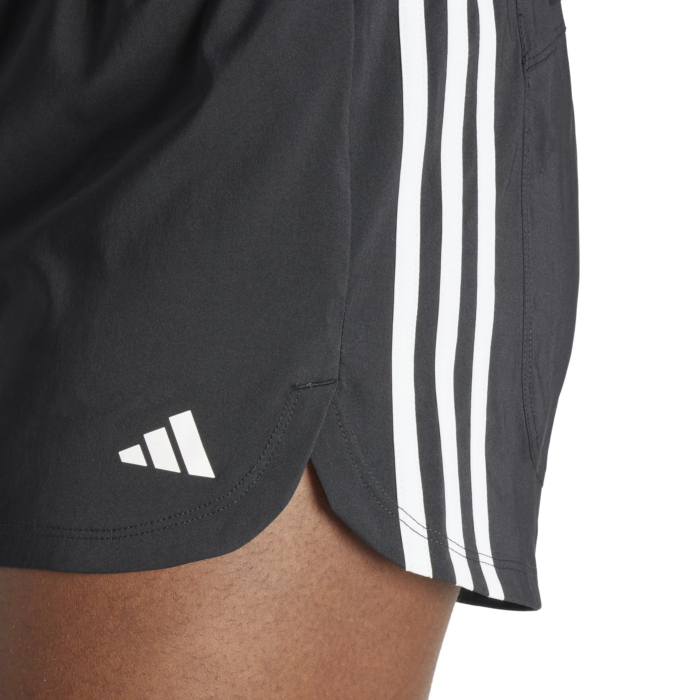 Women's Adidas Pacer Training 3-Stripes High-Rise Shorts