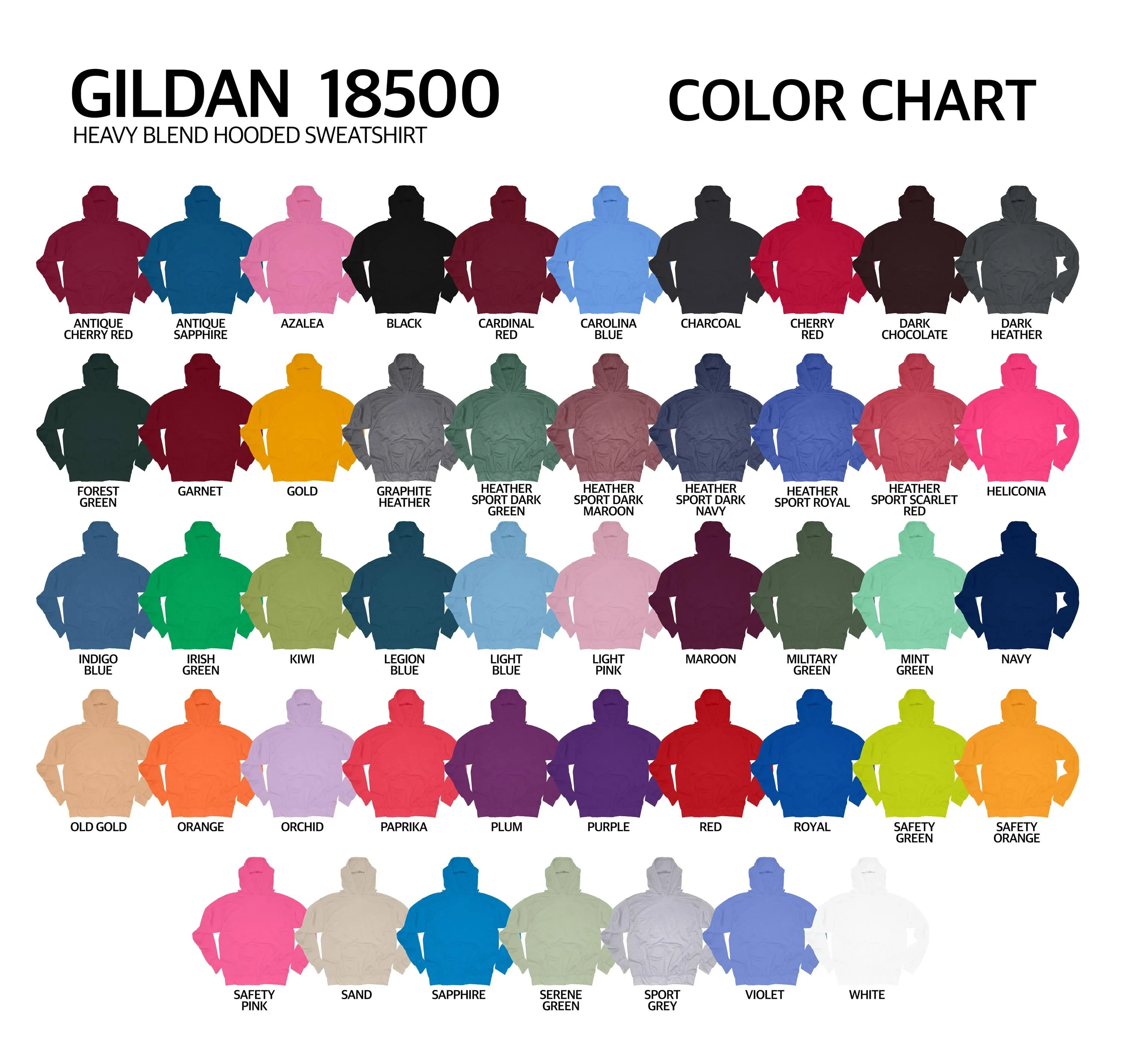 Your Custom Print! Unisex Heavy weight hoody Gildan 18500 personalized photo art graphic hooded sweatshirt mens womens team party group art