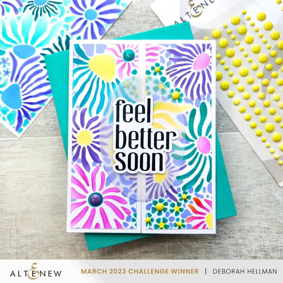 Zesty Lemon-Lime Promo Enamel Dots